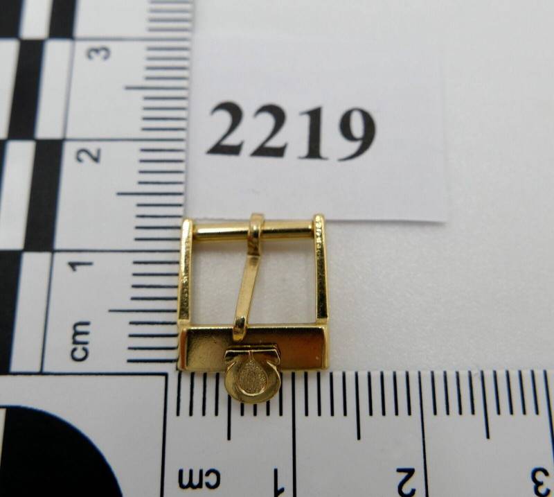 Original Alte Omega Dornschließe Vergoldet Plaque Armbanduhr 10mm Clasp Buckle von AntikhandelStuttgart