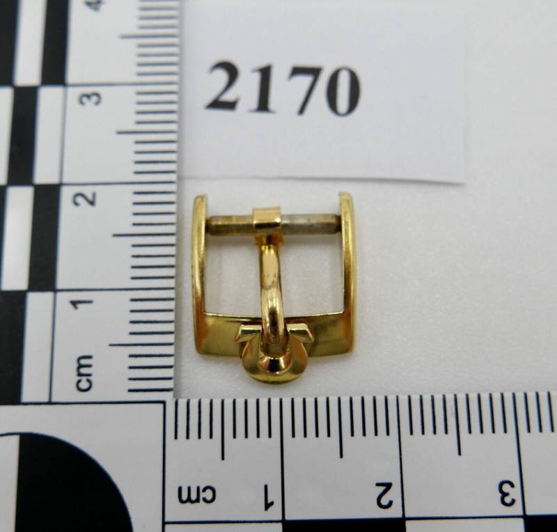 Original Alte Omega Dornschließe Vergoldet Plaque Armbanduhr 12mm Clasp Buckle von AntikhandelStuttgart