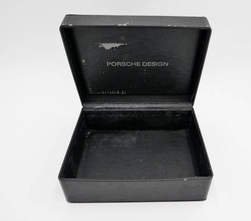 Original Porsche Design Große Aus 2000-2010 Uhrenbox Schwarz Watch Case Etui von AntikhandelStuttgart