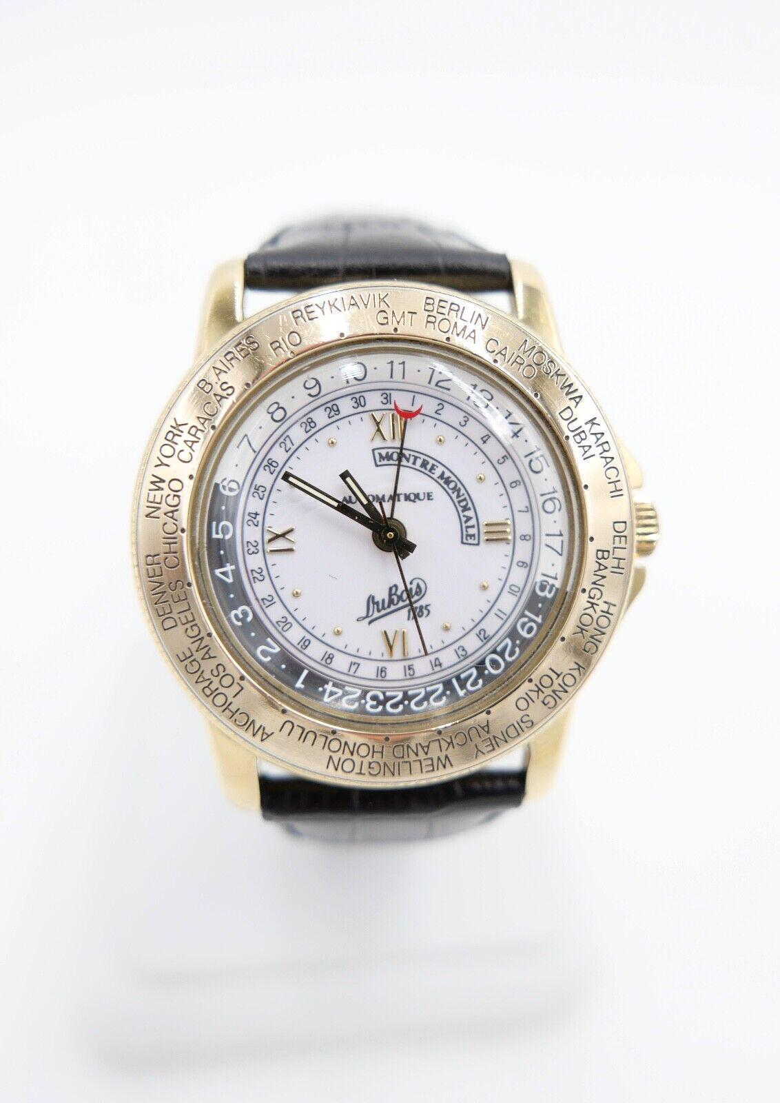 Vintage Dubois 1785 Montre Mondiale Weltzeit 37mm Cal. 165D Limitiert Nr. 955 von AntikhandelStuttgart