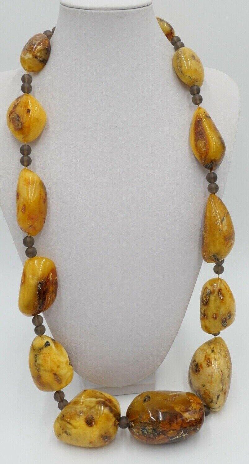 Vintage Xxl Bernstein Kette Halskette Collier 296, 6 Gr Silber 925 Vintage Xxl Bernstein Kette Halskette Collier 296, 6 Gr Silber 925 von AntikhandelStuttgart