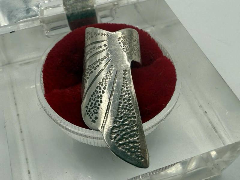 Vintage Fingerring Aus Echtem Sterling Silber Ethno Boho Stil Gr.41 von Antikhausfuchs