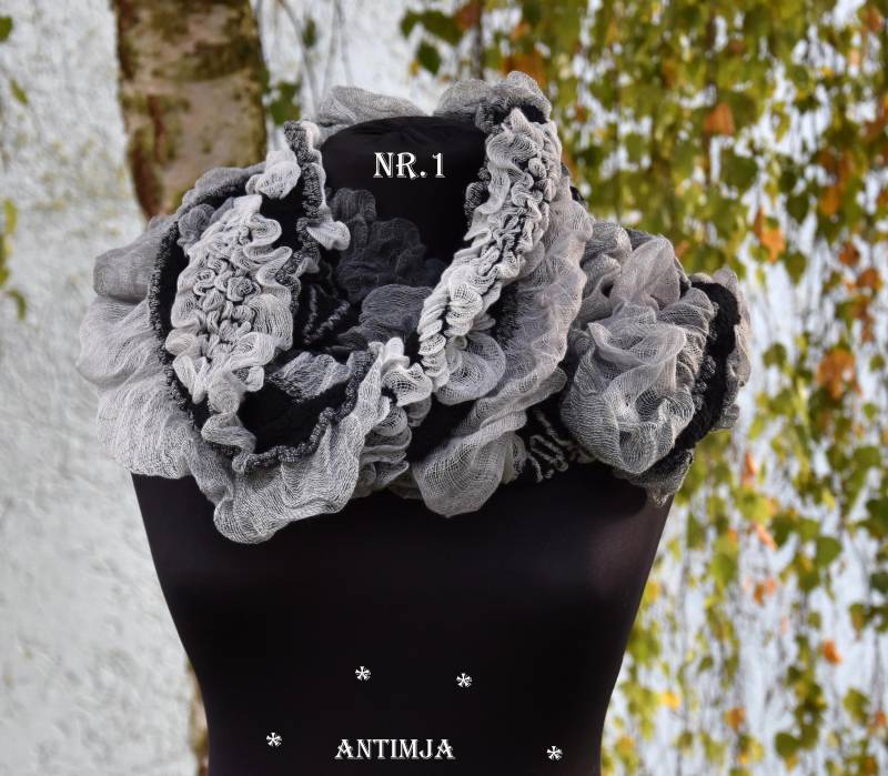 Loop Schal, Rundschal, Schlauchschal, Loop Schal Damen, Lopp, Schal, Damen Schal, Wickelschal, Loopschal Verspielt, Schlauchschal Mehrfarbig von Antimja