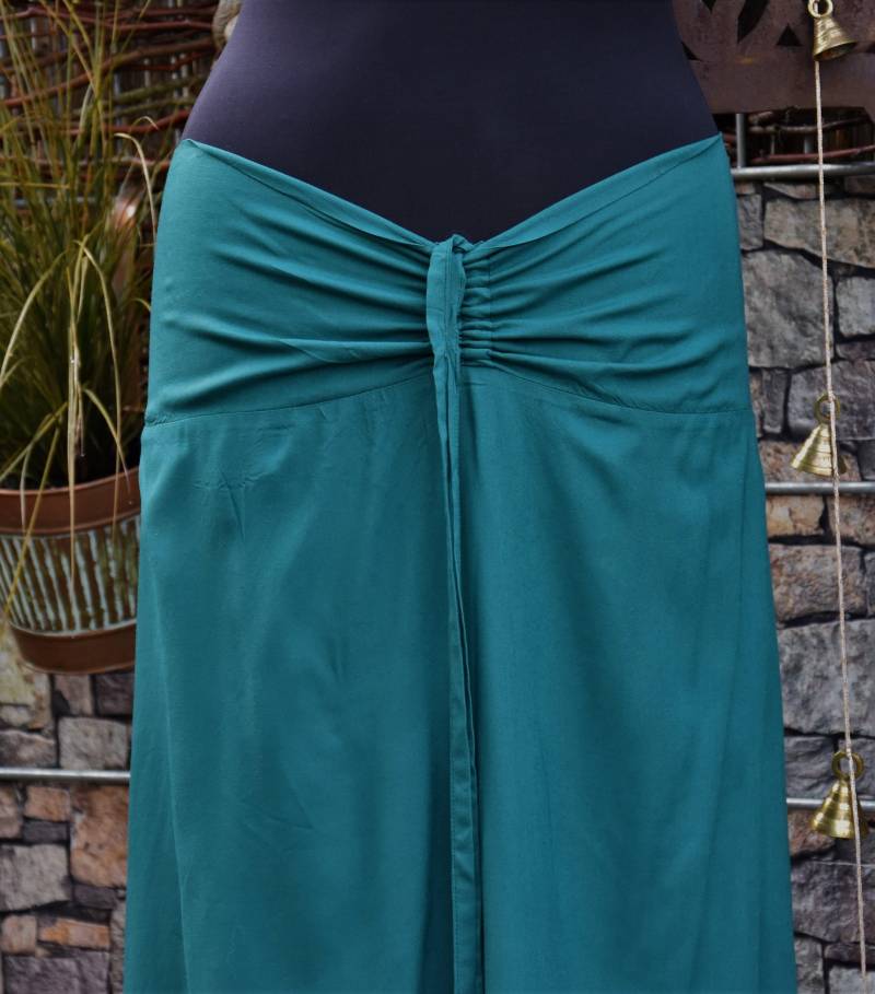 Maxi Rock Damen Lang Türkis Sommer Wandelbar Schulterfreies Kleid Langer Festival von Antimja