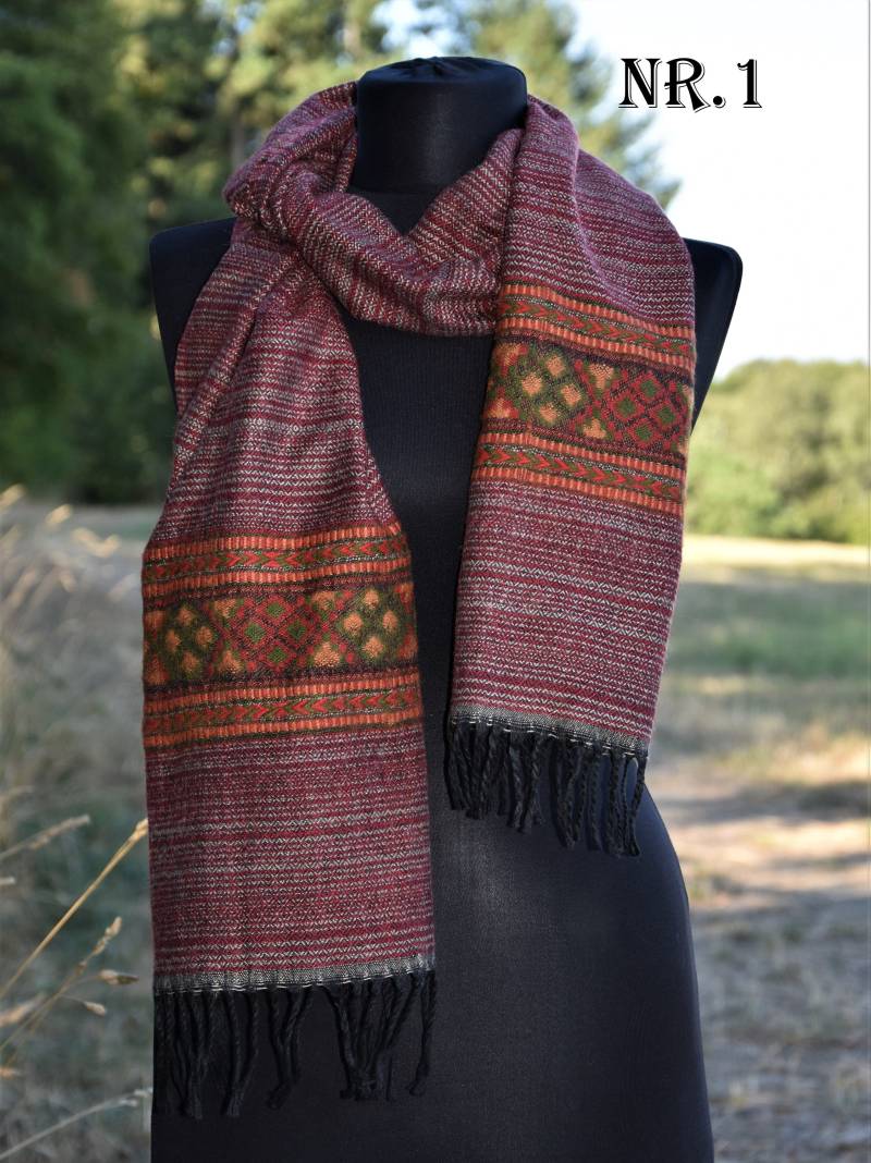 Schal Halsschal Retro Hippie Winter Halstuch Weicher Winterschal Stola Überwurf Kuschel Tuch von Antimja