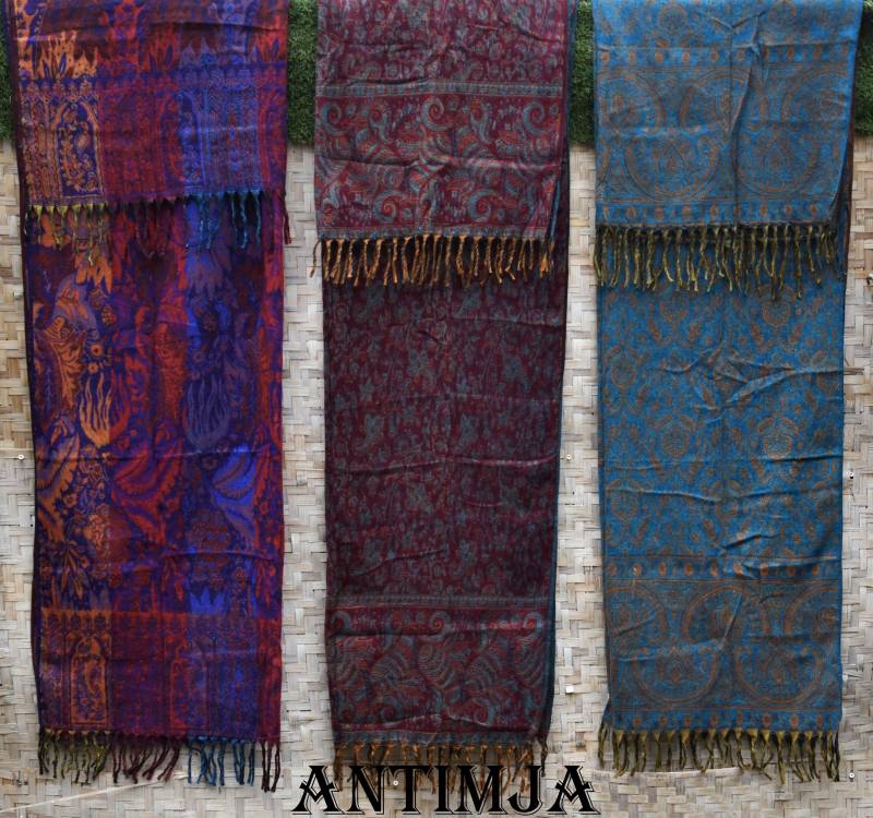 Tuch Wolle Stola Schaltuch Xxl Schal Warmer Überwurf Kuschel Decke Deko Hippie Retro Winter Bunte von Antimja