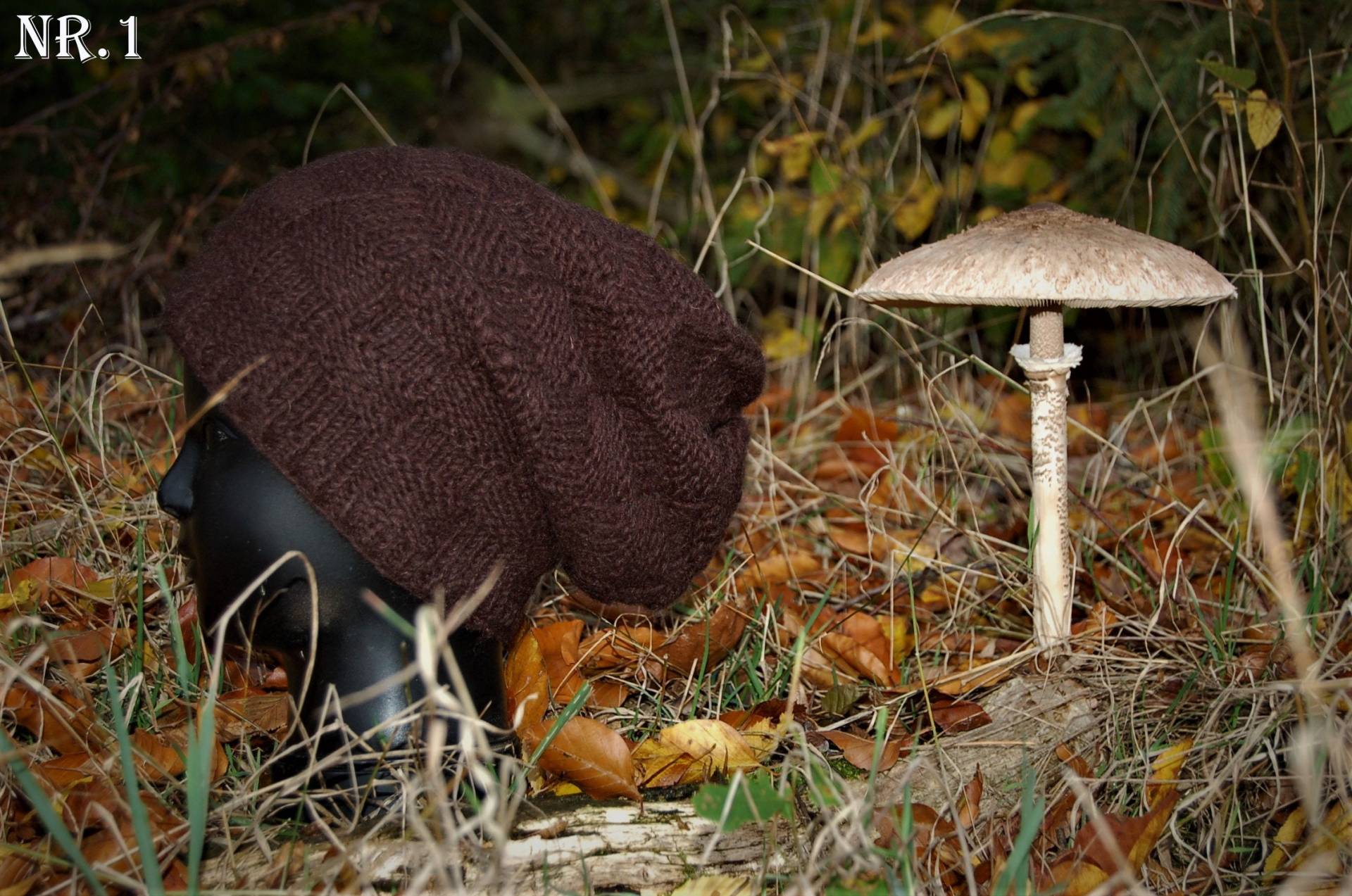 Wollmütze Beanie Braun Angebot Warme Schafwolle Mütze Winter Kopfbedeckung Hippie Strick Handgestrickte von Antimja