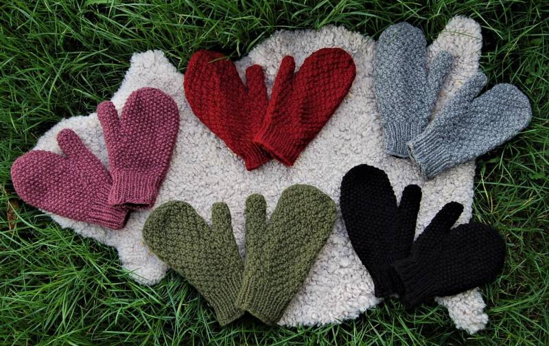 strick Handschuhe Wolle Gefüttert Fäustlinge Winterhandschuhe Hippie Handgestrickte Schafwolle Gefütterte von Antimja
