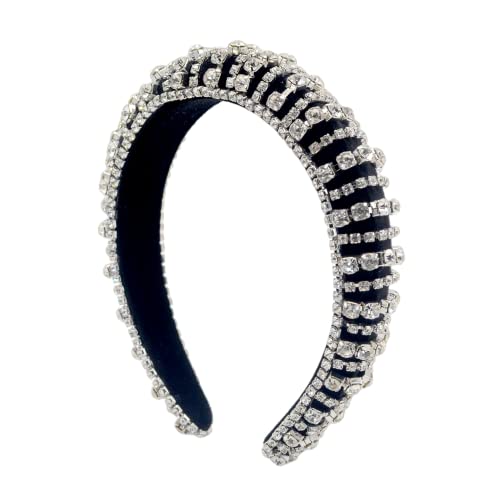Eleganter Kristall Haarreif Voller Diamant Haarschmuck Barock Strass Haarband für Frauen Mädchen (silber) von Antique Anyan