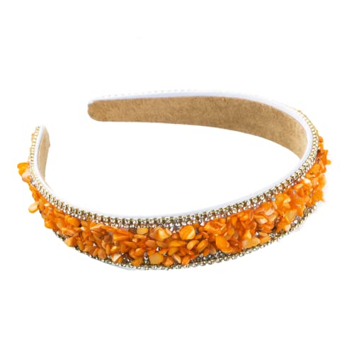 Schillernder Haarreif für Frauen und Mädchen, bunt, dekoratives Haarband für Frauen und Mädchen (orange) von Antique Anyan