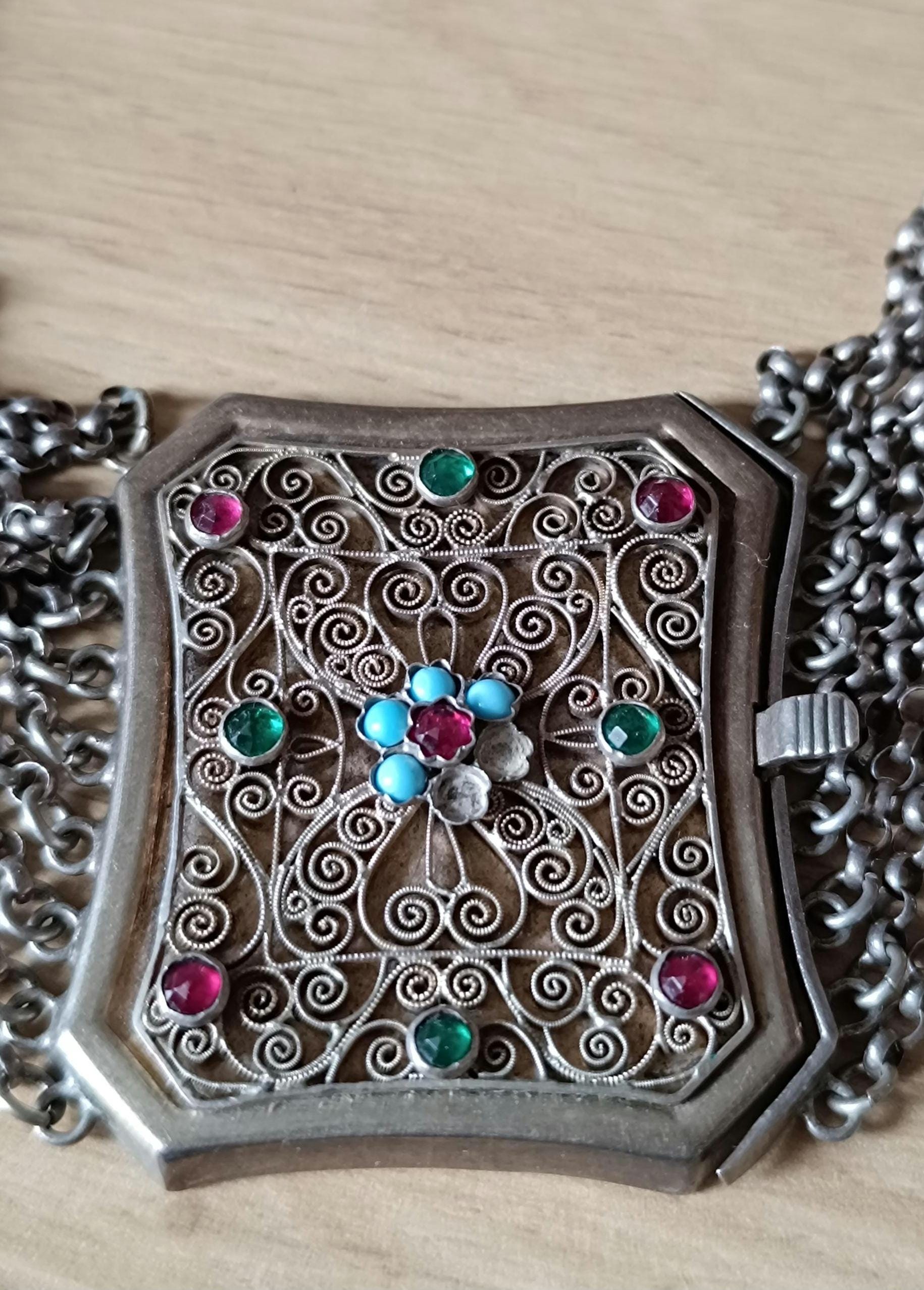 Kropfkette Trachtenkette Antik - Biedermeier 800Er Silber Kropfkette Trachtenkette Antik - Biedermeier 800Er Silber von AntiqueDE