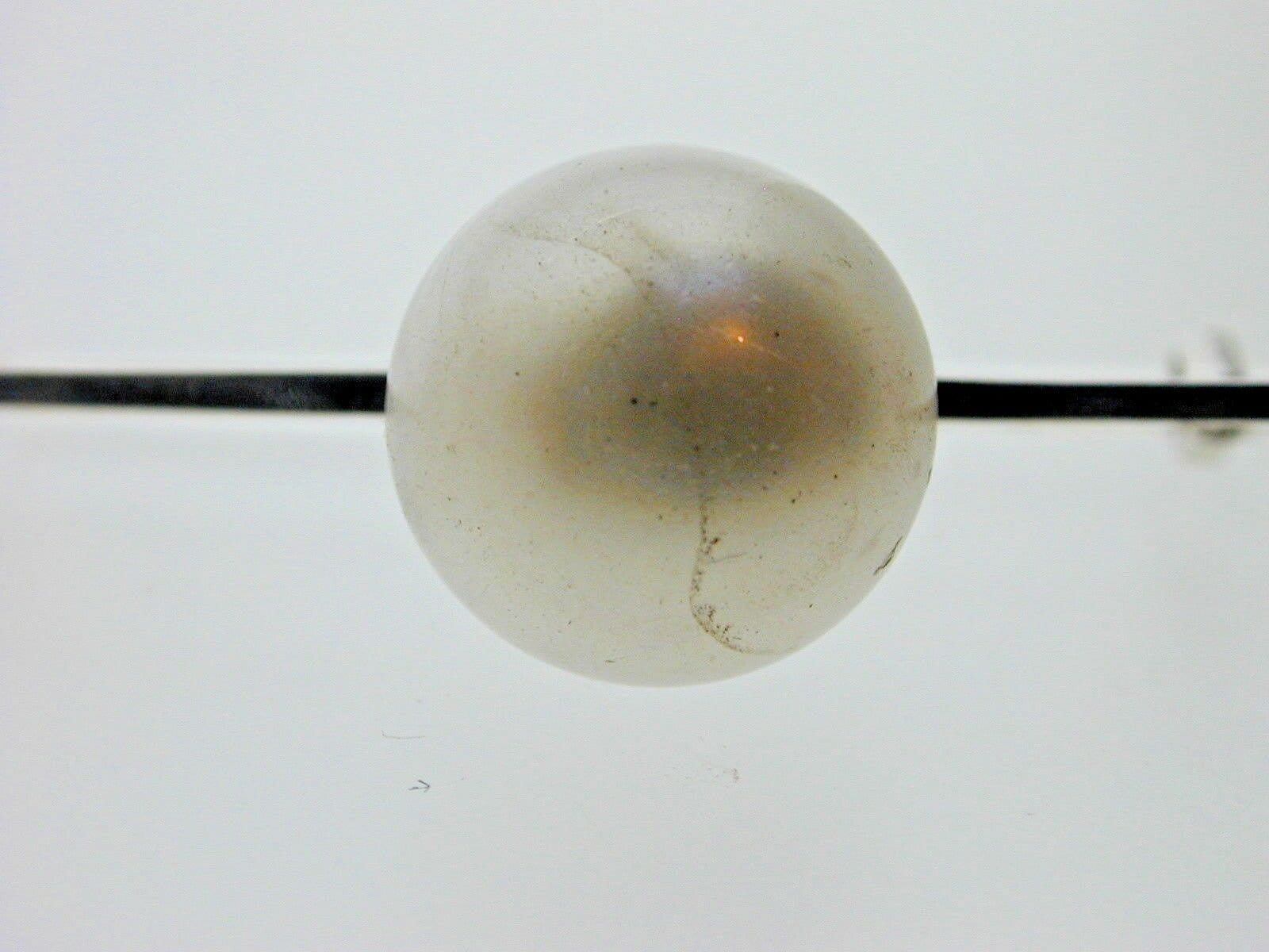 Stilvolle Bar Brosche Sterling Silber 2, 34 Gramm Einzelne Perle von AntiqueJewellers