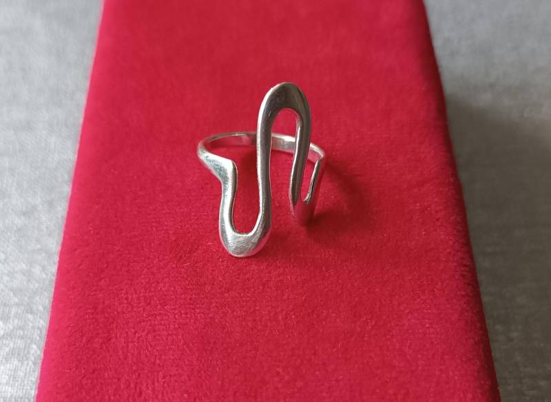 Vintage Silber Ring, Made in Czechoslovakia 1980's, 925 Ag von AntiqueJewelryByD