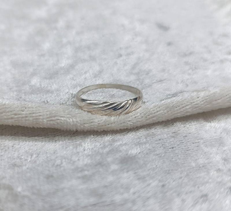 Vintage Silberring, 925 Ag, Hergestellt in Der Tschechoslowakei 1950, Original Antikes Schmuckstück von AntiqueJewelryByD