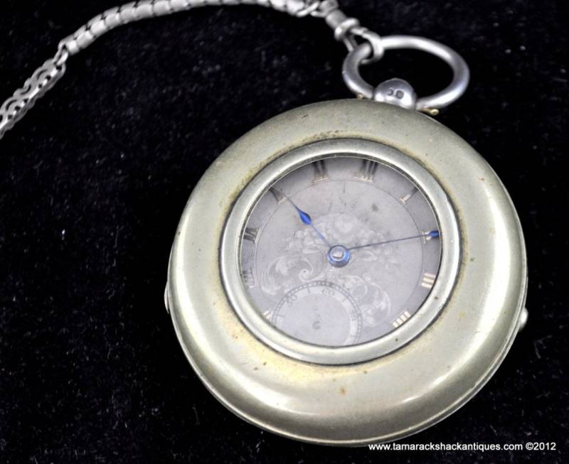 1852 Richard Heslop Huddersfield Fusee Kw Paar Kettentaschenuhr Sterling 1852 Richard Heslop Huddersfield Fusee Kw Paar Kettentaschenuhr Sterling von AntiqueShack