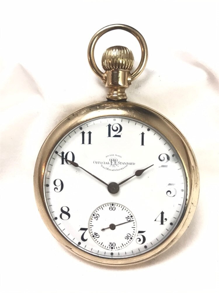 1904 Ball Hamilton 999A 18S 21J Eisenbahn Standard Taschenuhr-Werk Ls Stem Wind Sunburst Läufe Hält Die Zeit Schließen 1904 Ball Hamilton 999A 18S 21J Eisenbahn Standard Taschenuhr-Werk Ls Stem Wind Sunburst Läufe Hält Die Zeit Schließen von AntiqueShack