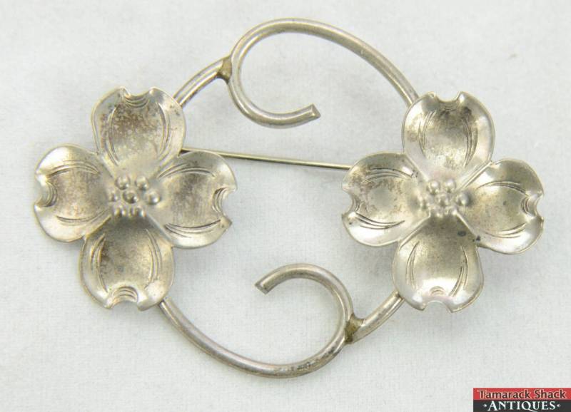 Vintage 925 Sterling Silber Stuart Nye Doppelblume Pin Brosche Vintage 925 Sterling Silber Stuart Nye Doppelblume Pin Brosche von AntiqueShack