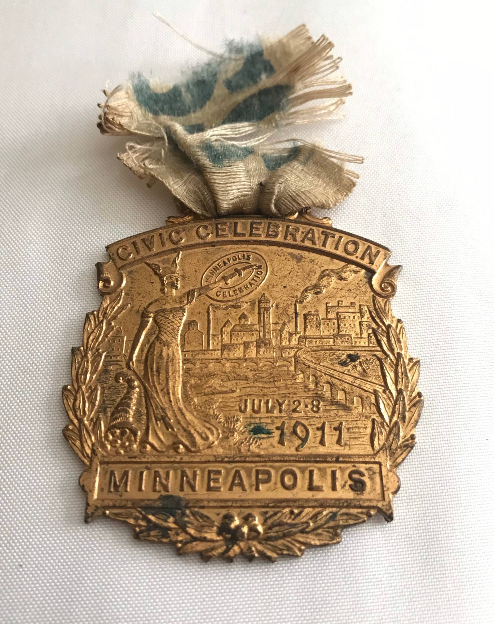 Antik/Vintage "Bürgerfest Minneapolis 1911" Fob von AntiqueSoCal
