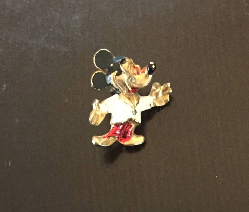 Micky Maus Gold, Weiß Und Rot Pin - Ca. 1960Er Jahre von AntiqueSoCal