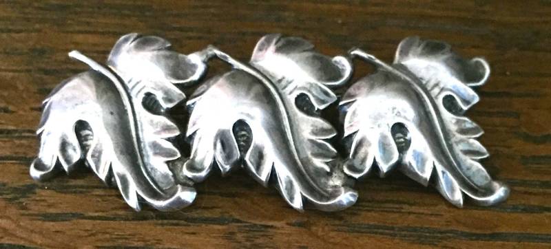 Vintage Jewelart.925 Sterlingsilber, Multi Blatt Brosche Oder Pin 1940Er Jahre von AntiqueSoCal
