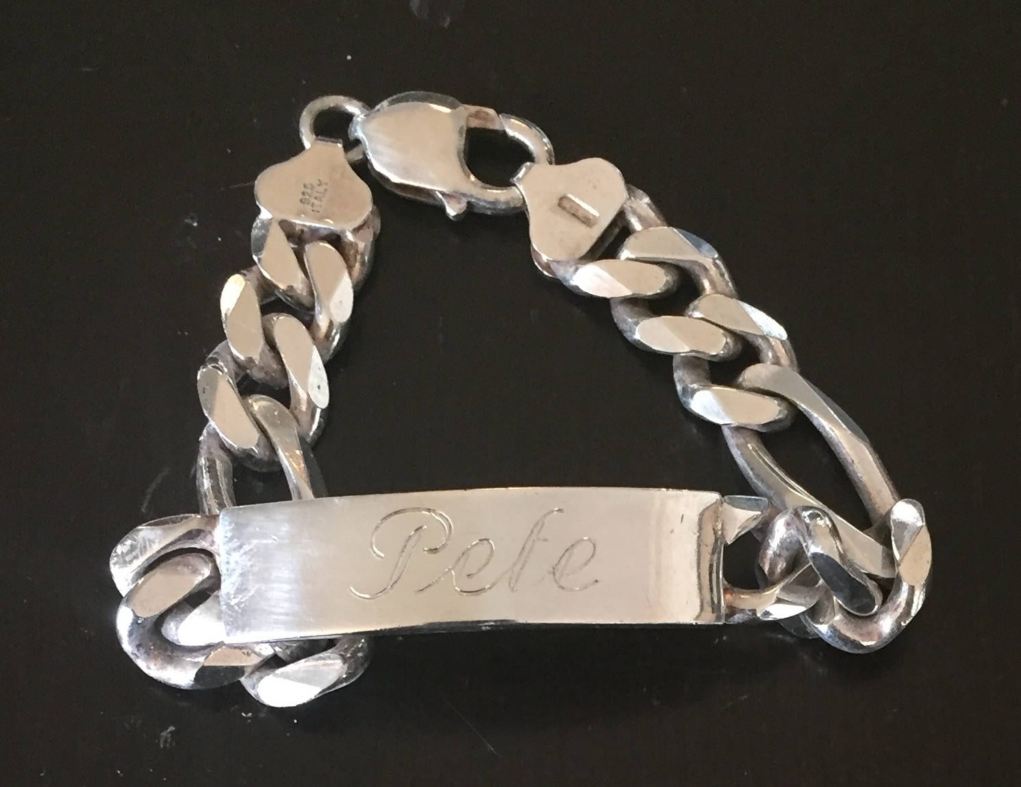 sterling Silber Herren Armband - "Pete" 925/620 Ar | Italien von AntiqueSoCal