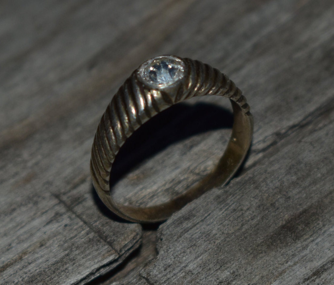 Große Seltene Udssr Vintage Damen Ring Silber 3, 6G 875 Stempel Größe 8 von AntiqueStyleStore