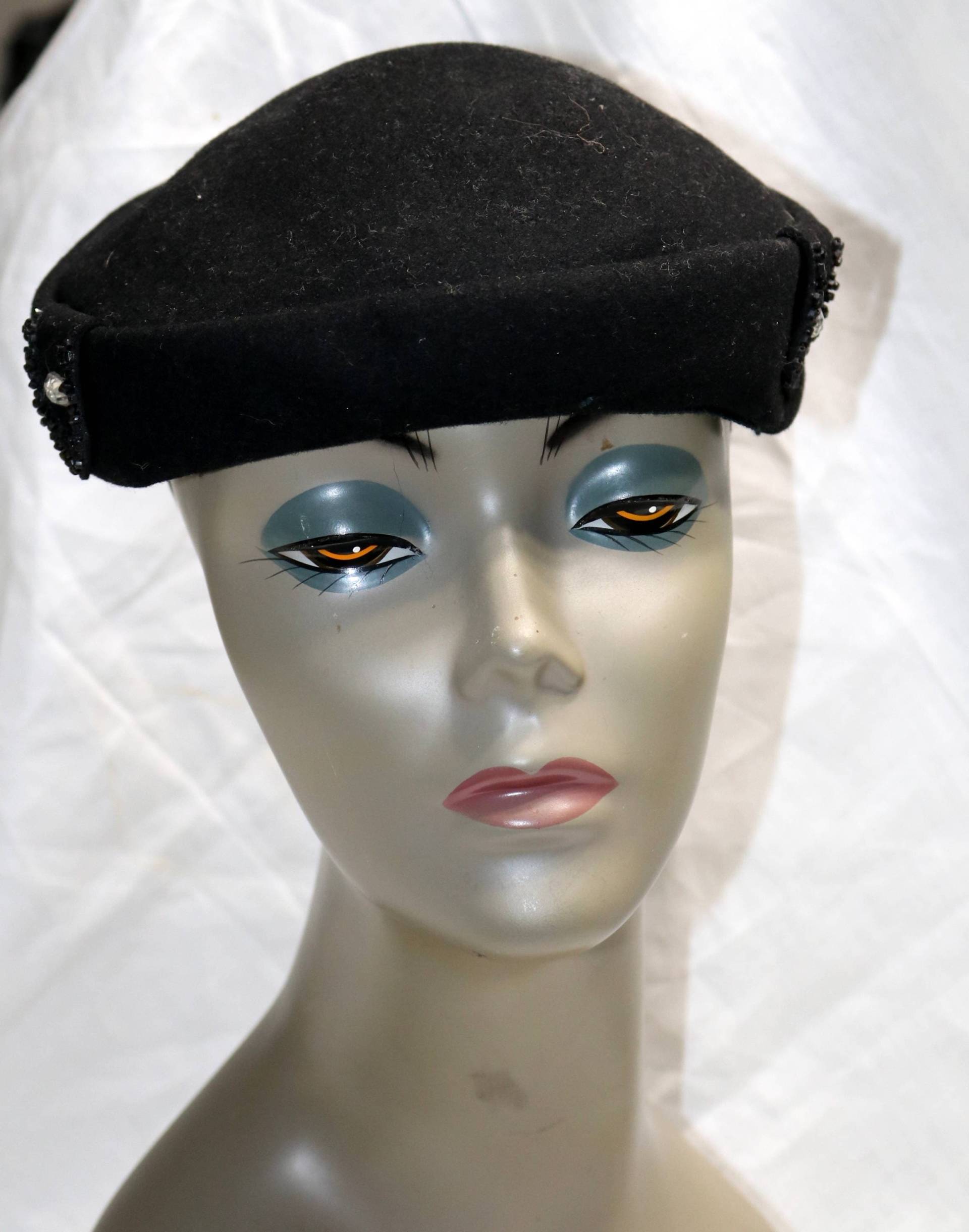 1940S Glenover Wollhut Vintage Strass Wintermütze von AntiqueologyToday