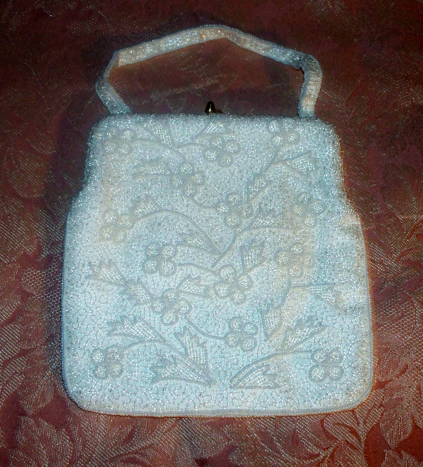 1950S Magid Samen Perlen Clutch Vintage Hochzeitstasche von AntiqueologyToday