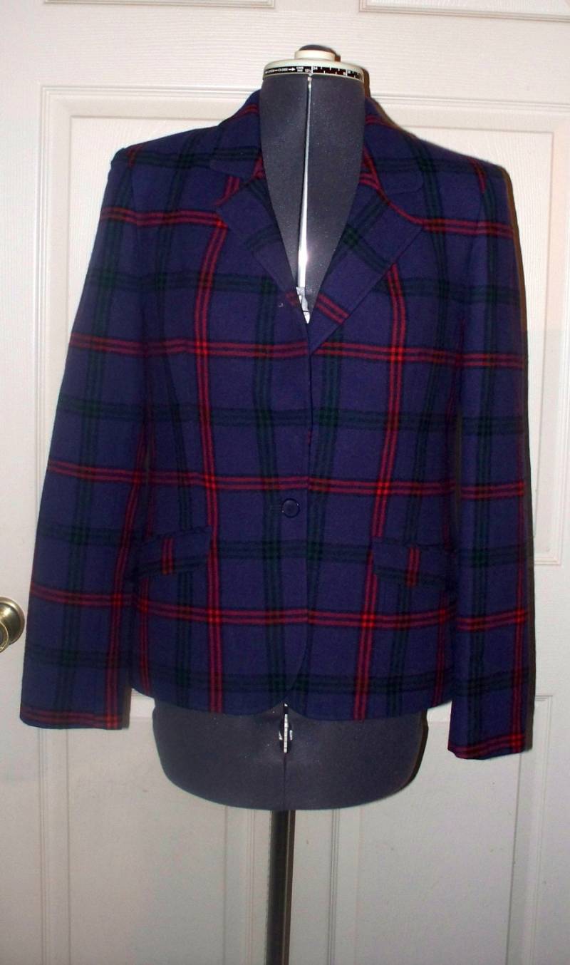 80Er Pendleton Jacke - Gr. 7-8 100% Wolle Voll Gefüttert Blazer Anzugjacke von AntiqueologyToday