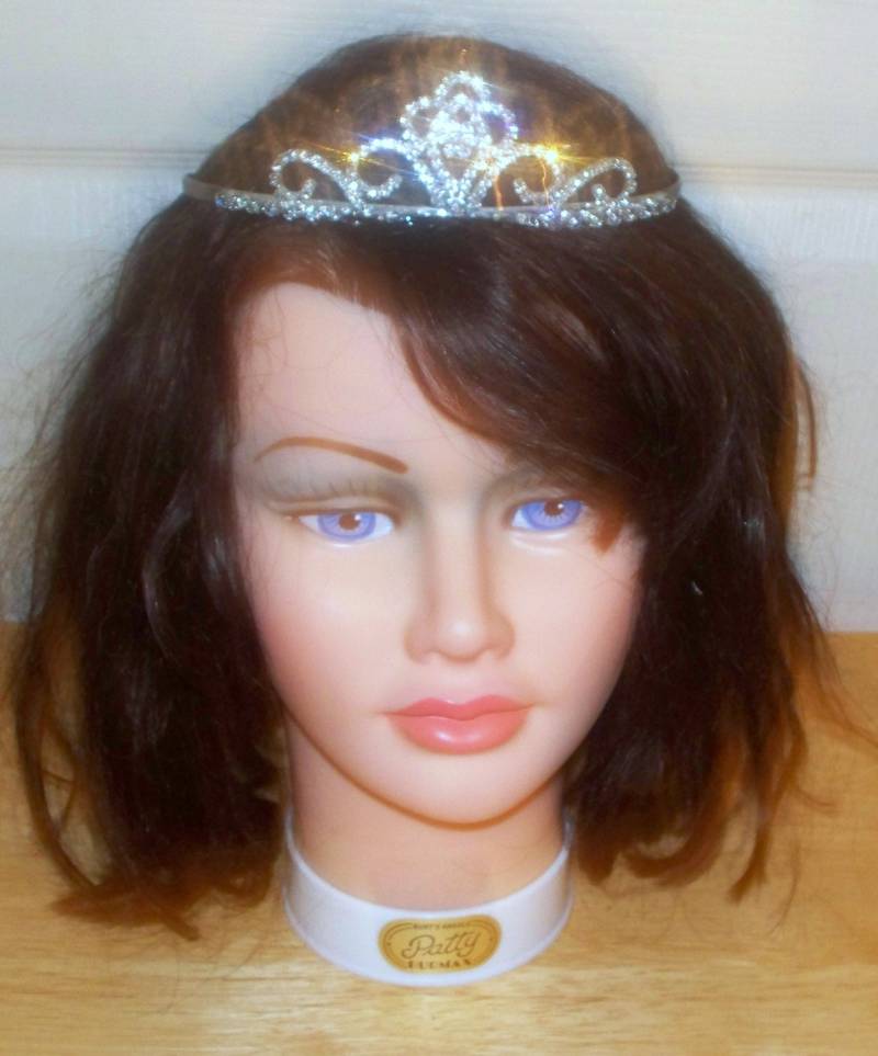 Kristall Strass Tiara - Doppelkamm Halbkreis von AntiqueologyToday