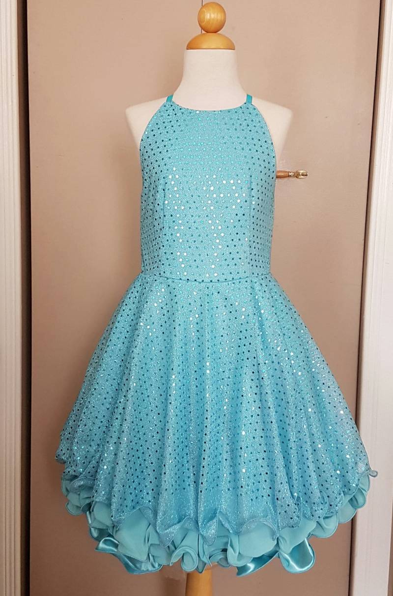 Türkis Glanz Abendkleid Anlass Grad Geburtstag Hochzeit von AntoinetteExclusives