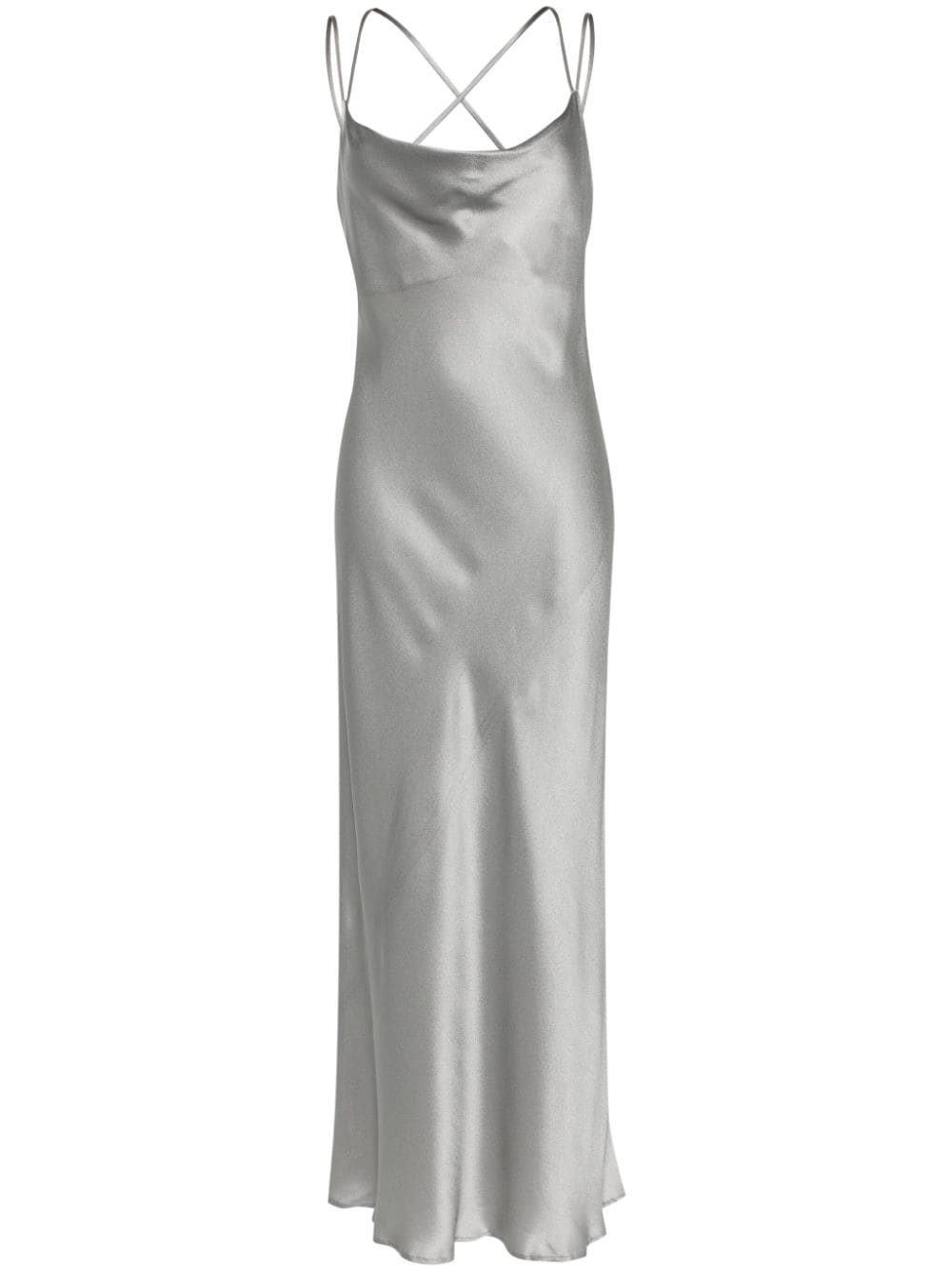 Antonelli Camisole-Kleid aus Satin - Grau von Antonelli