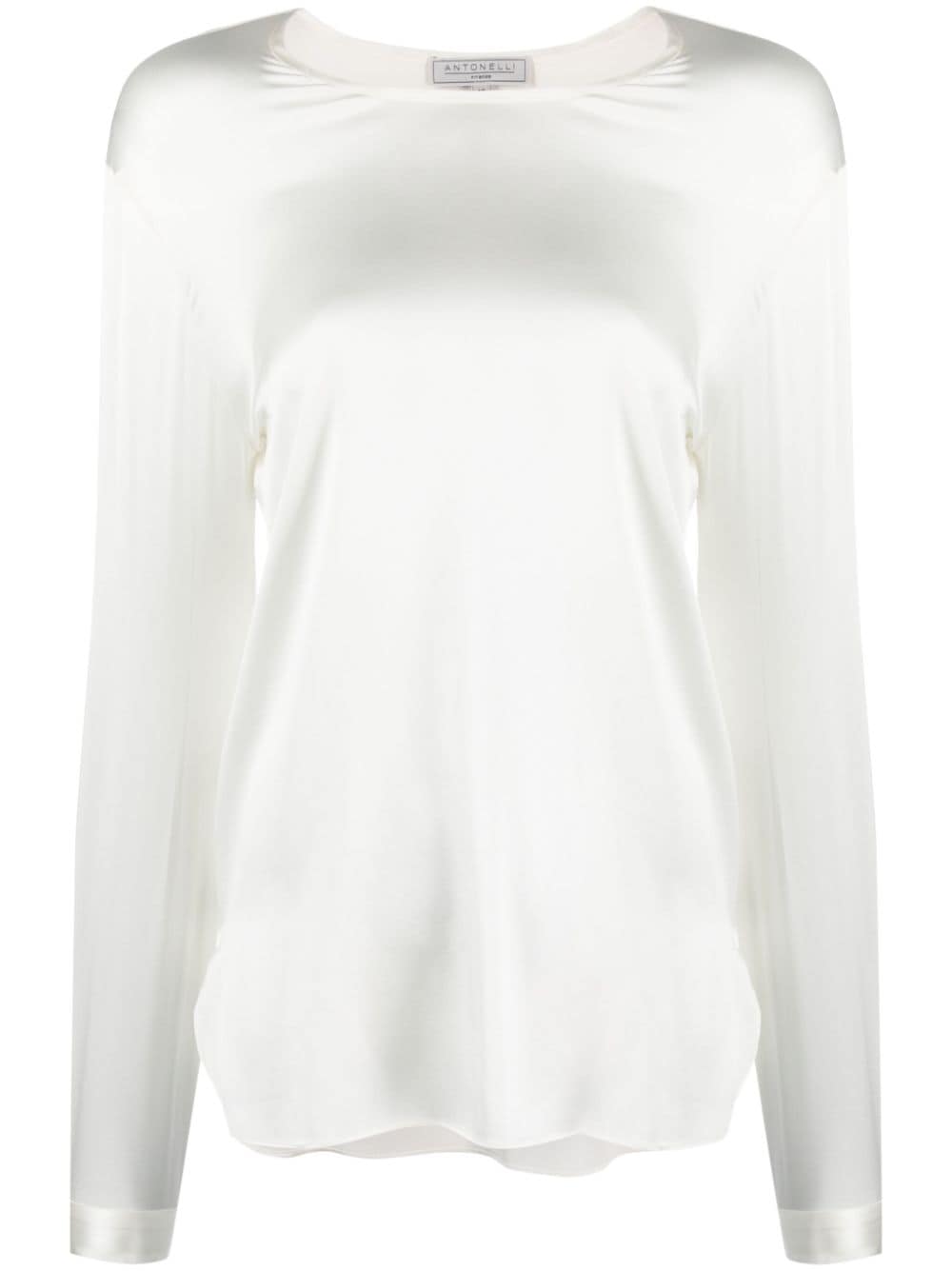 Antonelli Sweatshirt mit U-Boot-Ausschnitt - Weiß von Antonelli