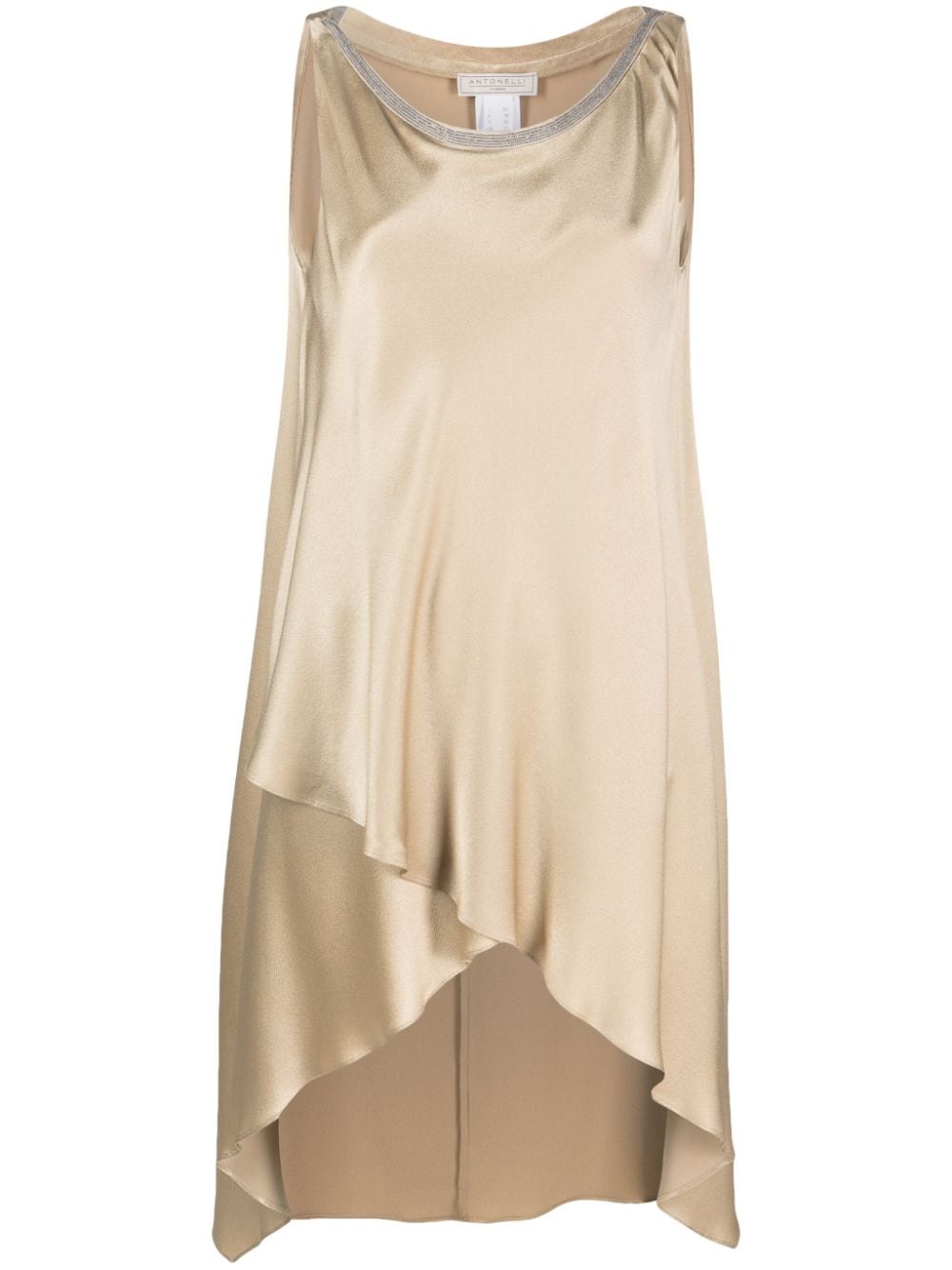 Antonelli Minikleid aus Satin - Nude von Antonelli