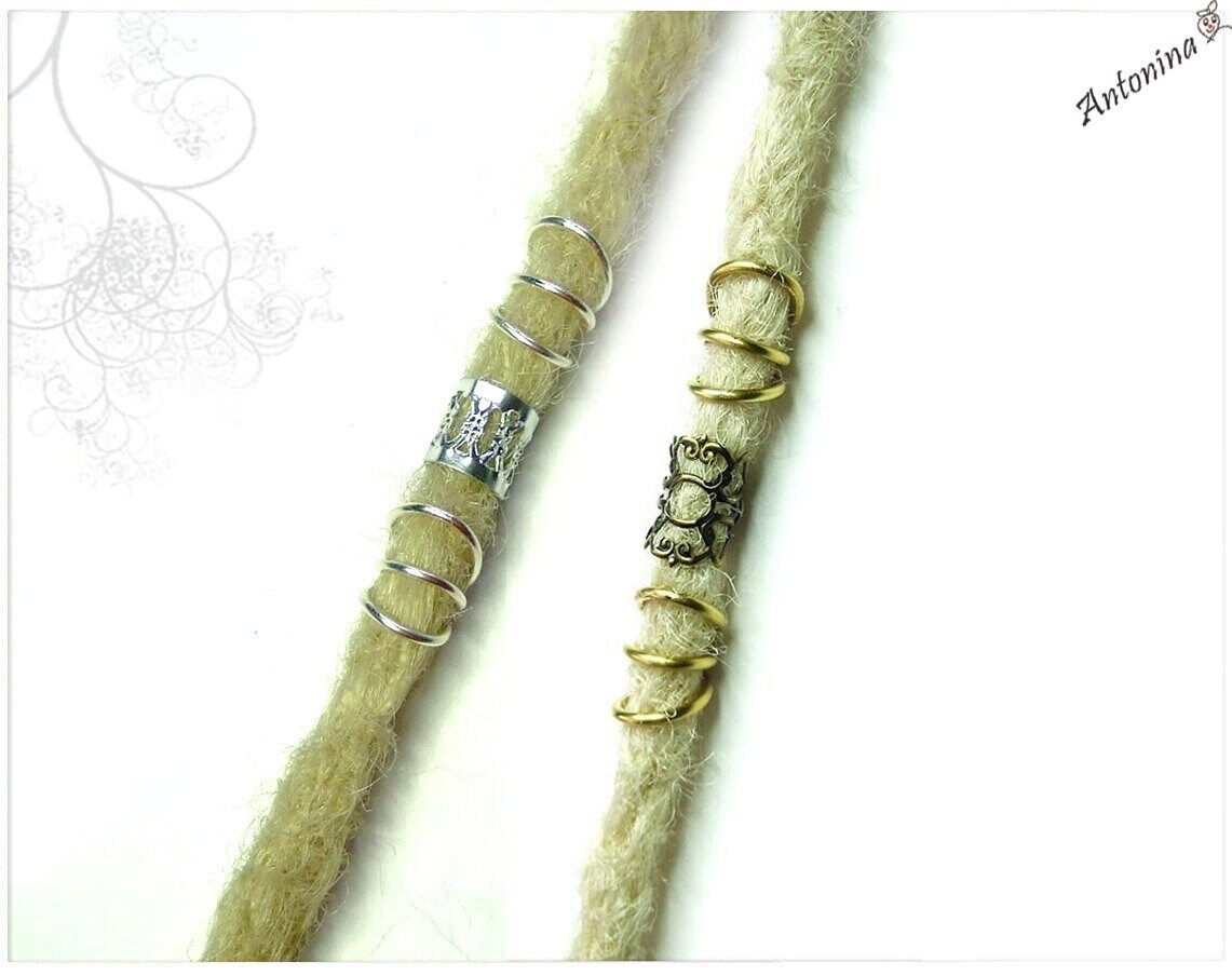 3Er Set Dreadperlen Gold Silber Farben Ringe Dreads Krallen Zopf Großlochperlen Tube Dread Schmuck Metallröhre Ringperlen Perlenlock Haare 3Er Set Dreadperlen Gold Silber Farben Ringe Dreads Krallen Zopf Großlochperlen Tube Dread Schmuck Metallröhre Ringperlen Perlenlock Haare von AntoninaHaarschmuck