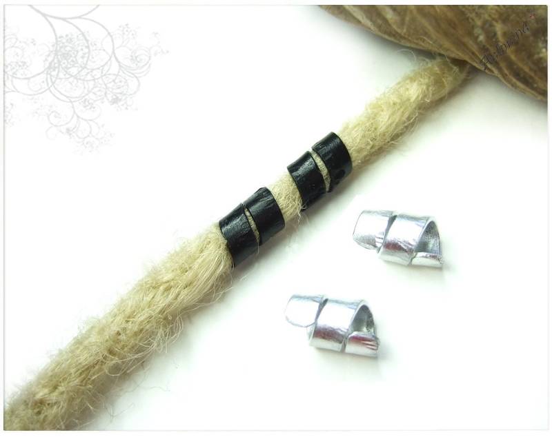 4Er Set Mann Dreadschmuck Bartschmuck Farbwahl Braun Silber Blau Türkis Bronze Gold Schwarz Perlen Dreadlock Dreads Männer Geschenk von AntoninaHaarschmuck