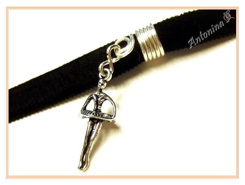 Ballerina Dread Schmuck Mädchen Anhänger Tänzerin Kette Dreads Spirale Dreadschmuck Tanz Tutu Einzigartig Dreadlocks Ohrringe von AntoninaHaarschmuck