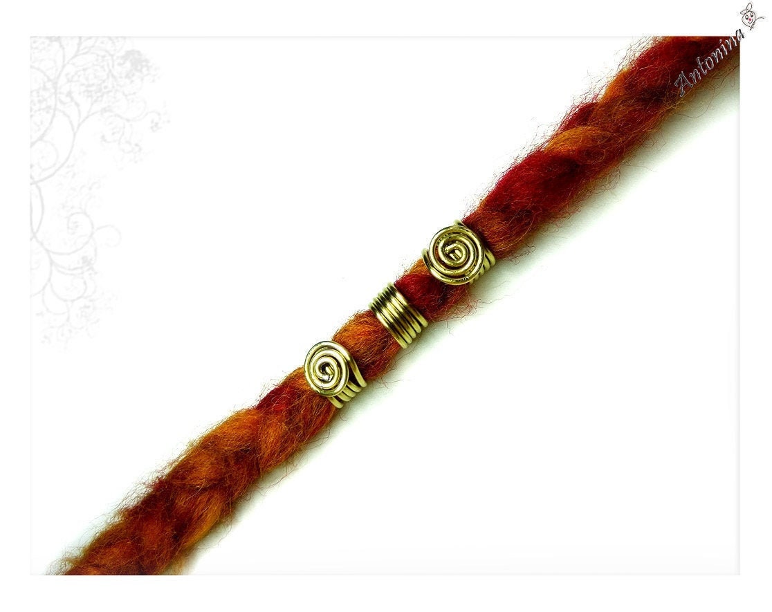 Set Dread Schmuck 3 Kleine Dreadspiralen Minimalistisch Silber Bronze Perlen Messing Dreadperlen Metallspiralen Kupfer Set Dread Schmuck 3 Kleine Dreadspiralen Minimalistisch Silber Bronze Perlen Messing Dreadperlen Metallspiralen Kupfer von AntoninaHaarschmuck