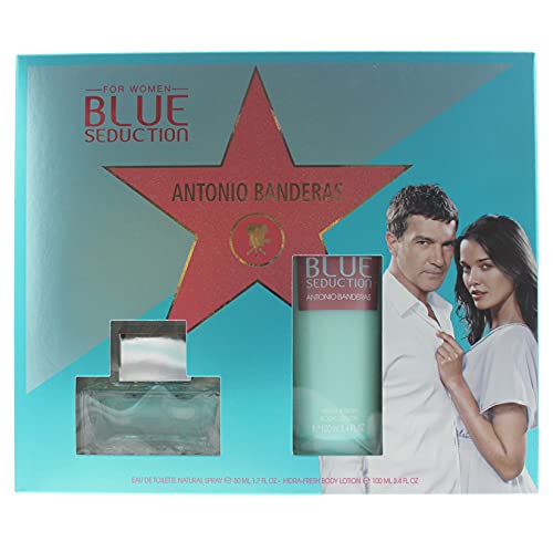 Antonio Banderas Blue Seduction 2-teiliges Set – Eau de Toilette 50 ml – Bodylotion 100 ml von Antonio Banderas