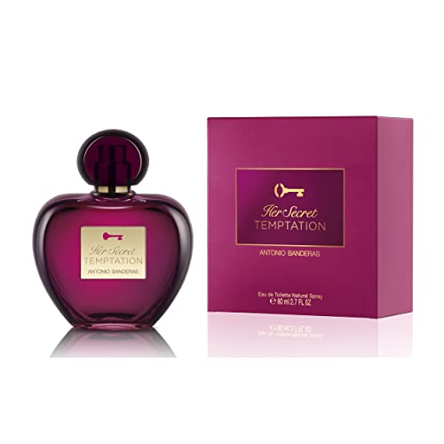 Banderas - Her Secret Temptation - Eau de Toilette Spray für Frauen, Orientalischer und Süßer Duft - 80 ml von Antonio Banderas