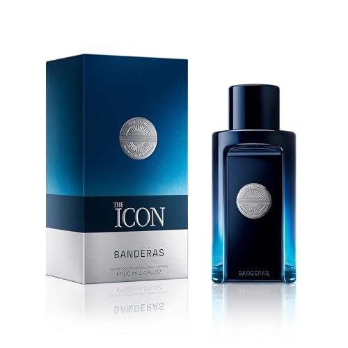 Banderas – The Icon – Eau de Toilette Spray für Herren, Ambra-Holz-Duft – 100 ml von BANDERAS