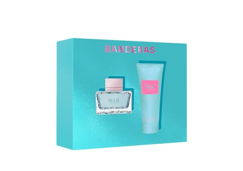 Banderas Perfumes – Blue Seduction Woman Geschenkset EDT 50 ml + Bodylotion 75 ml – Langanhaltend – Frischer, legerer und femininer Duft – Blumige und aquatische Noten – Ideal für tagsüber von Banderas