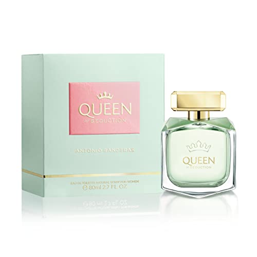 Banderas Perfumes – Queen of Seduction – Eau de Toilette für Damen – Romantischer, charmanter und frischer Duft – Blumig mit maritimen Noten – Ideal für tagsüber – 80 ml von Banderas