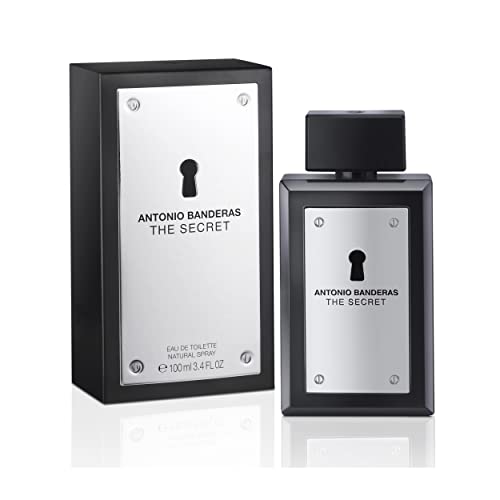 Banderas – The Secret – Eau de Toilette Spray für Herren, Fruchtiger Lederduft – 100 ml (1er Pack) von Banderas