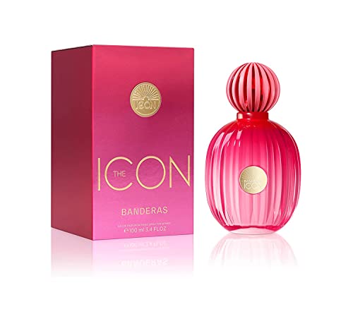 Banderas The Icon Woman Eau de Parfum für Damen – Langanhaltend – Eleganter, raffinierter und sinnlicher Duft – Vanille-, blumige und fruchtige Noten – Ideal für besondere Anlässe – 100 ml von Antonio Banderas