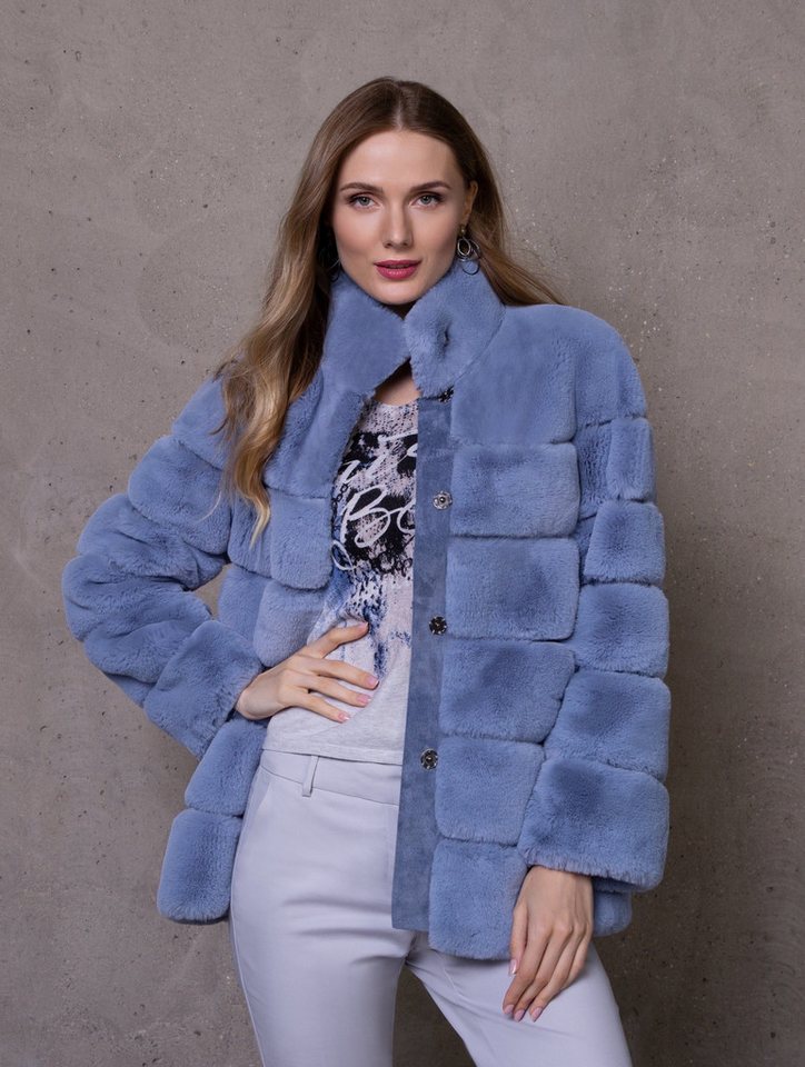 Passioni Fellimitatjacke Faux Fur Jacke in Stepp-Optik Passioni Fellimitatjacke Faux Fur Jacke in Stepp-Optik von Passioni