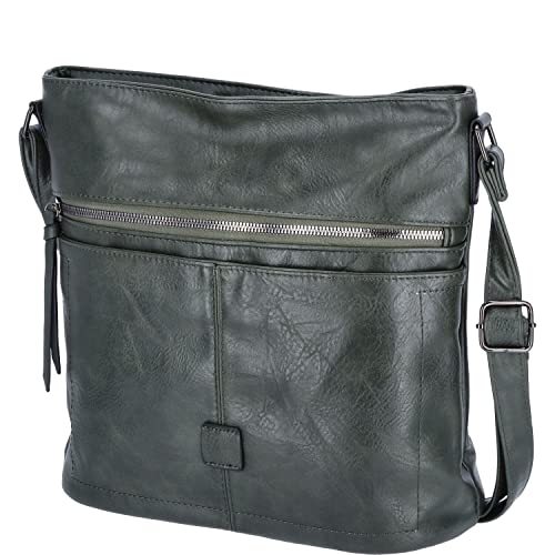 Antonio Damen Handtasche Farbsortierung grün-41 von Antonio