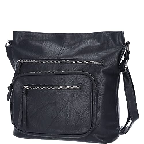 Antonio Damen Handtasche Farbsortierung schwarz-00 von Antonio