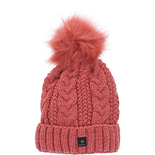 Antonio Damen Strick Mütze Beanie W23/24 lachs von Antonio