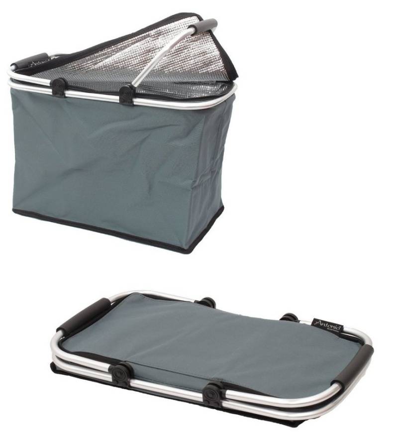 Antonio Einkaufskorb Antonio Thermo Einkaufskorb Kühltasche Kühlbox faltbar Farbe: grau von Antonio